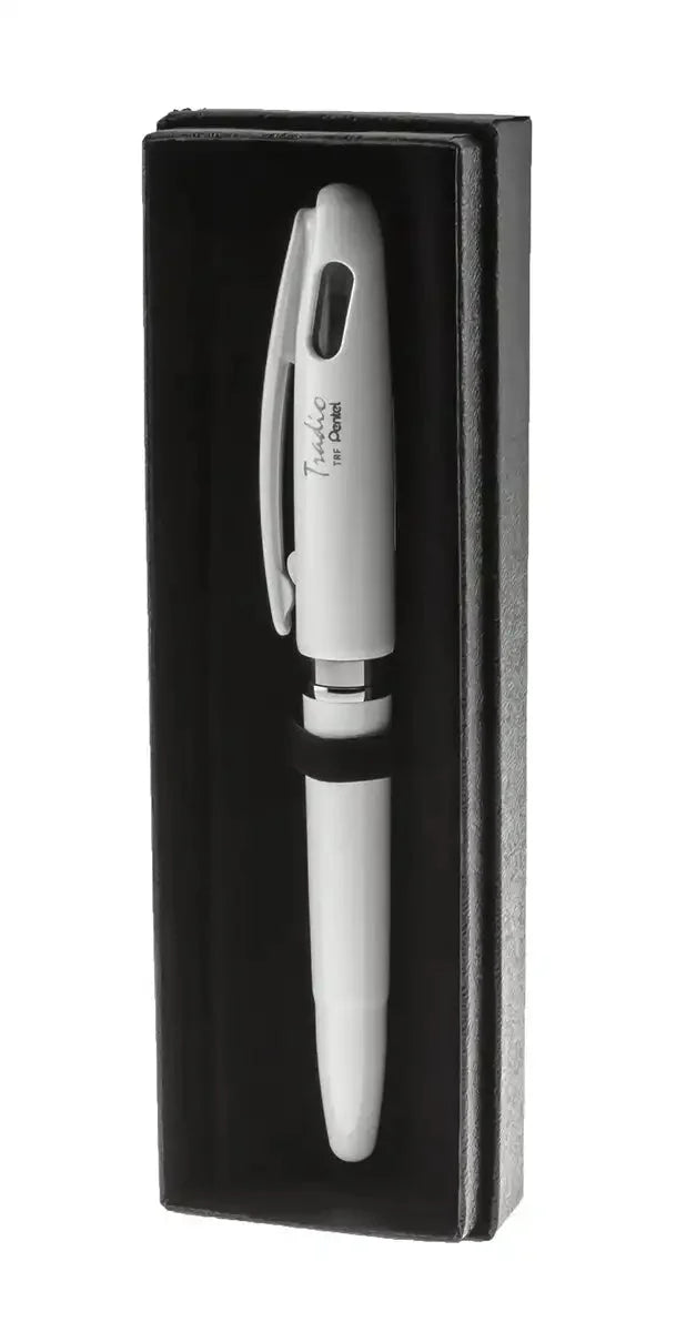Pentel Tradio Fountain Pen White Barrel Blue Ink Japan Gift Box 1 Pack