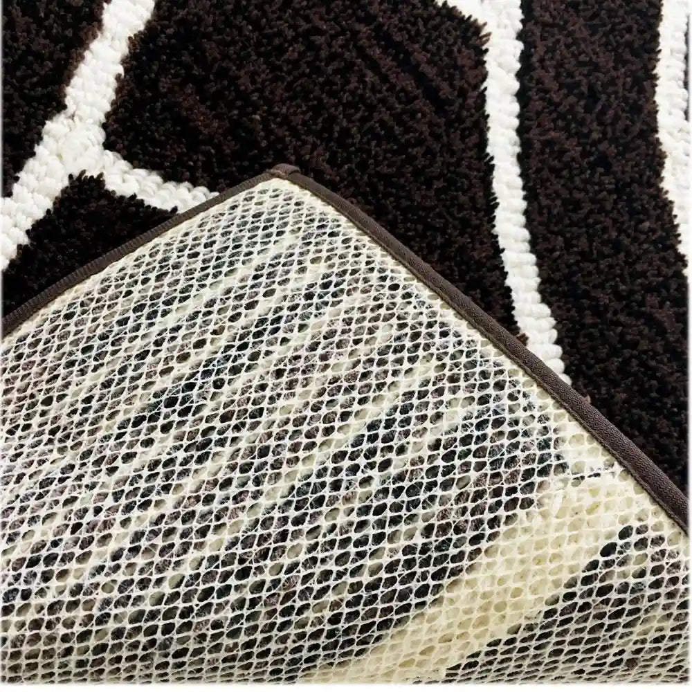 Senko M+Home Japan Bronx Toilet Mat Brown 60X60Cm Antibacterial Deodorant 20703