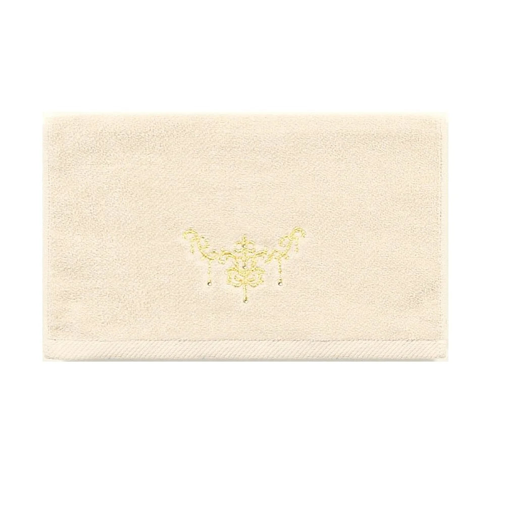 Senko Japan Elegant Shanty Towel Champagne Gold 33X80Cm Rhinestones 74827