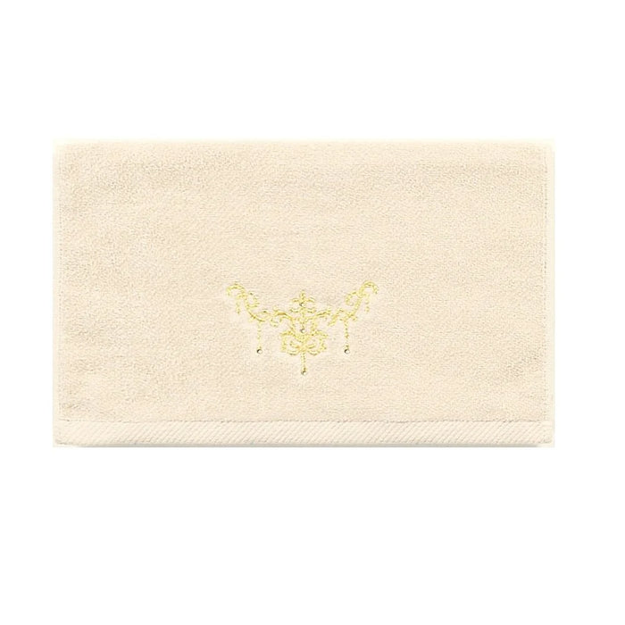 Senko Japan Elegant Shanty Towel Champagne Gold 33X80Cm Rhinestones 74827