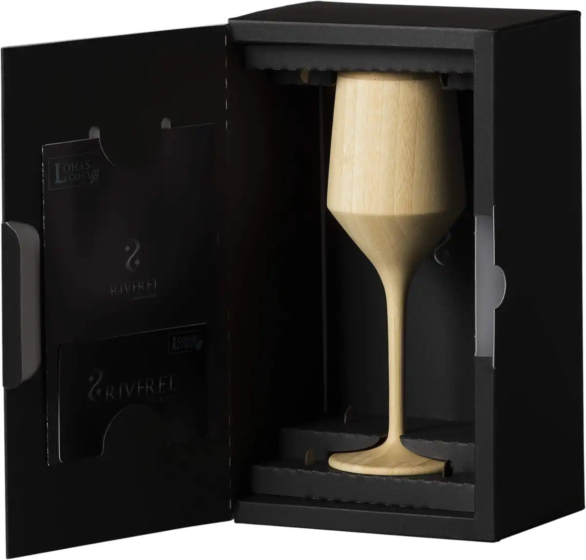 Riveret Japan 180Ml Vessel Cocktail Glass Sherry Bamboo Dishwasher Safe Rv-112W White