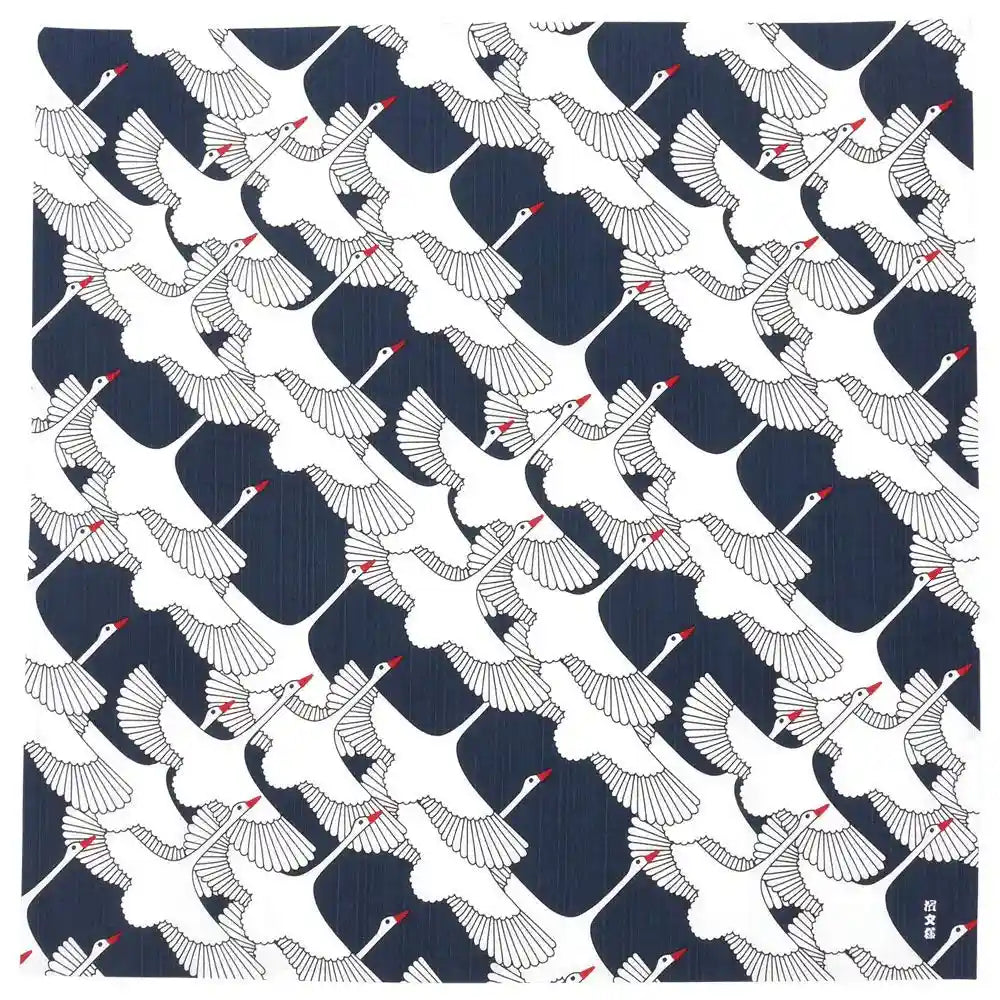 Hama Pattern Japanese Shukutsuru Con Wrapping Cloth 50Cm