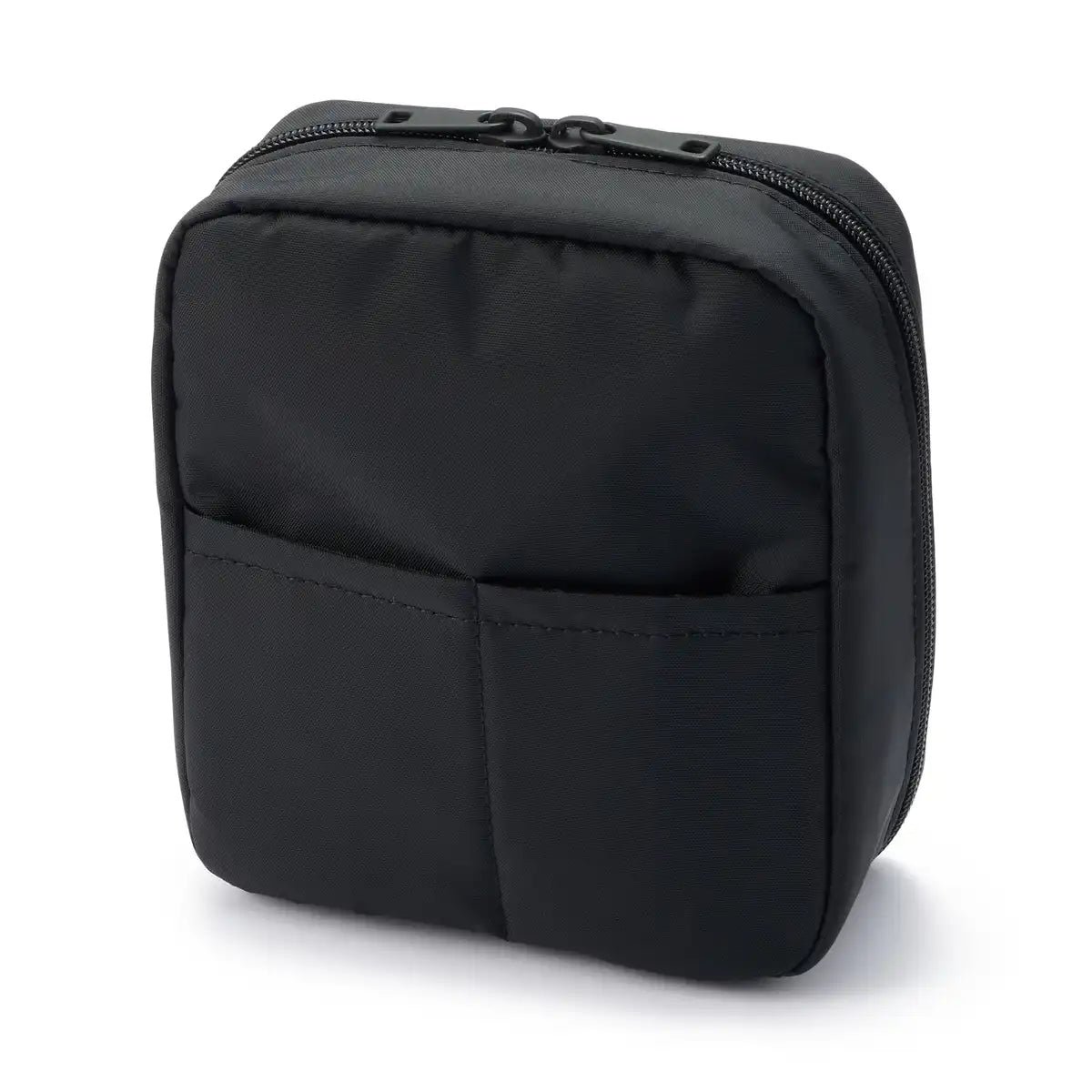 Muji Black Nylon Makeup Pouch 16x14x6cm 83458270 Travel Organizer