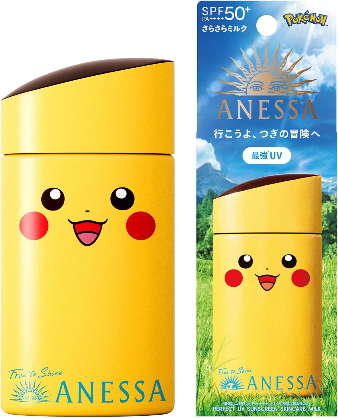 Anessa Perfect UV Skin Care Milk Pikachu Edition 60ml Fruity Floral Scent