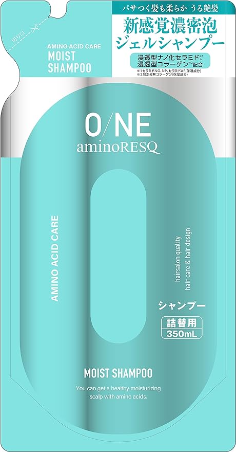 AminoRESQ One Moist Shampoo Refill 350Ml for Silky Manageable Hair