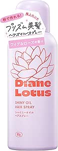 Diane Lotus Shiny Oil Spray 80G Fig and Rose Scent for Shiny Hair Treatment