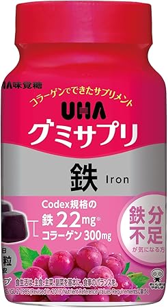 Uha Miguto 补铁软糖 40 粒 葡萄味 日本 20 天