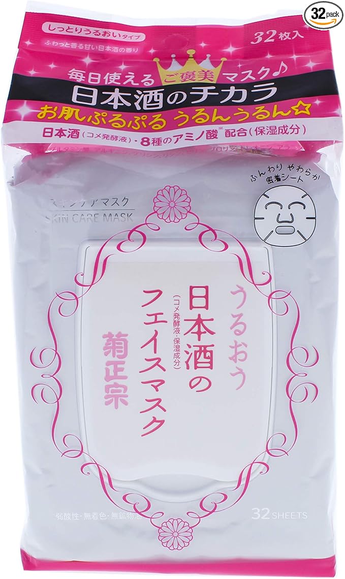 菊正宗清酒面膜片高保湿 32 张