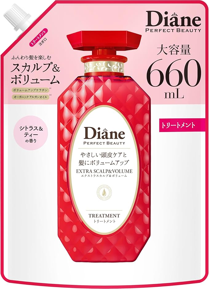 Diane Scalp and Volume Treatment Citrus Tea Scent 660ml Refill