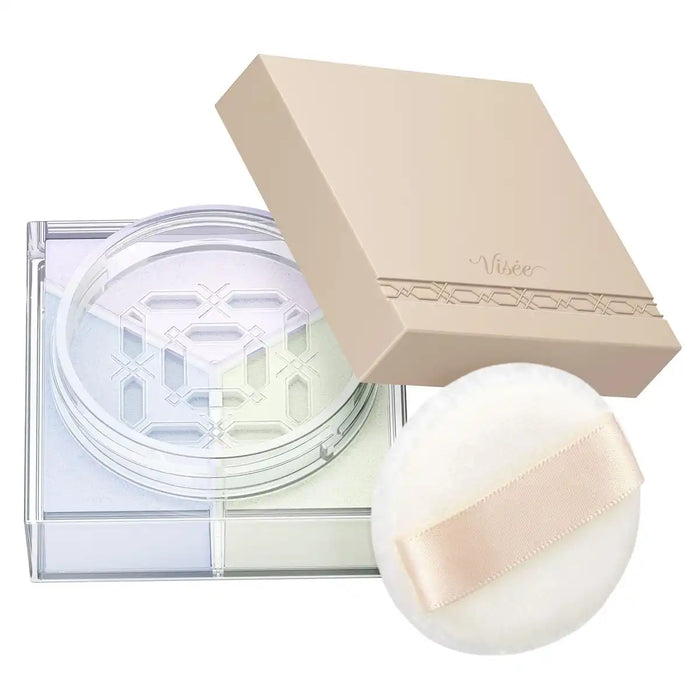 Visee Trinitas Glow 01 透明面纱面部粉饼,打造亮丽肤色 5.5g