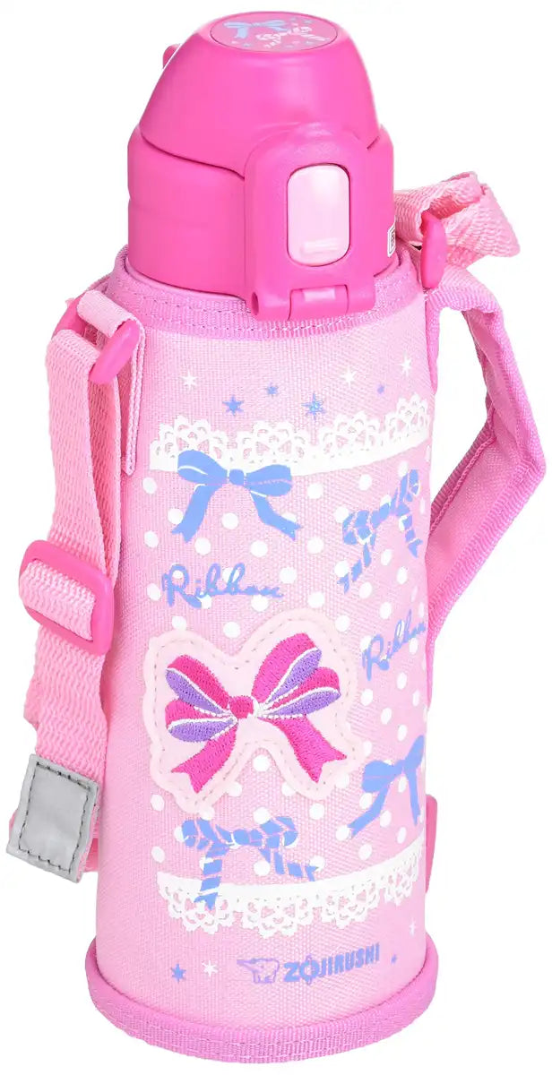 Zojirushi Pink Stainless Steel 520ml Water Bottle with Straw Model SD-CB50-PA