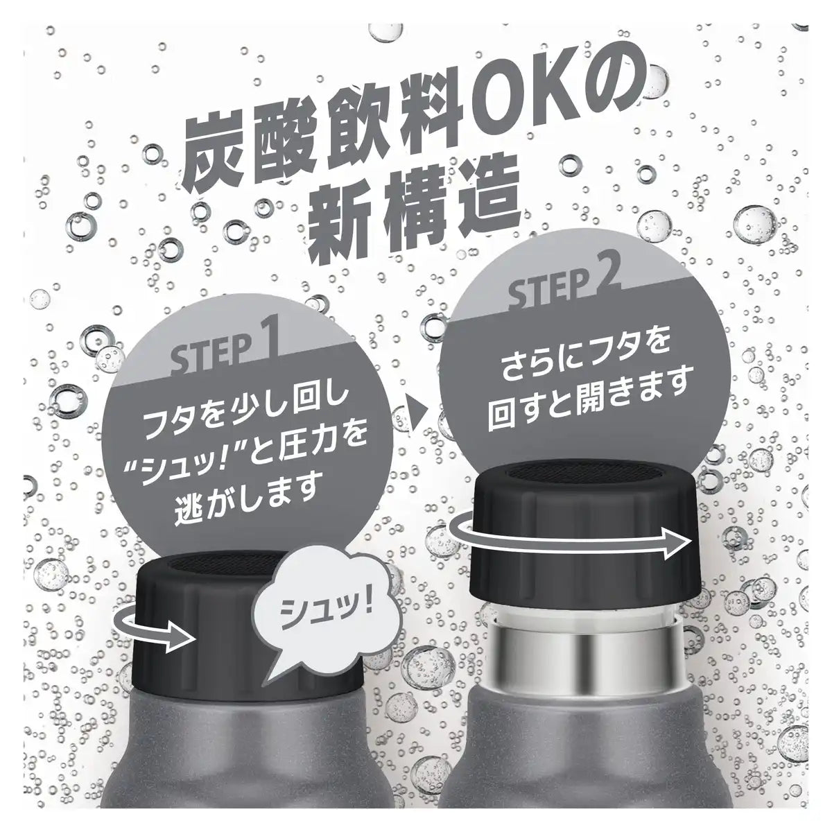 Thermos Silver 750Ml Water Bottle for Cold Storage Carbonated Beverage Safe