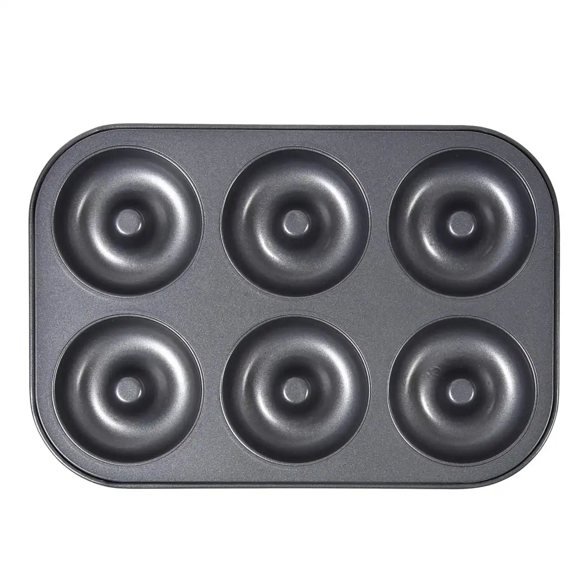 Soratobu Frying Pan Japan Silicone Treated 6P Steel Non-Stick Baked Donut Mold