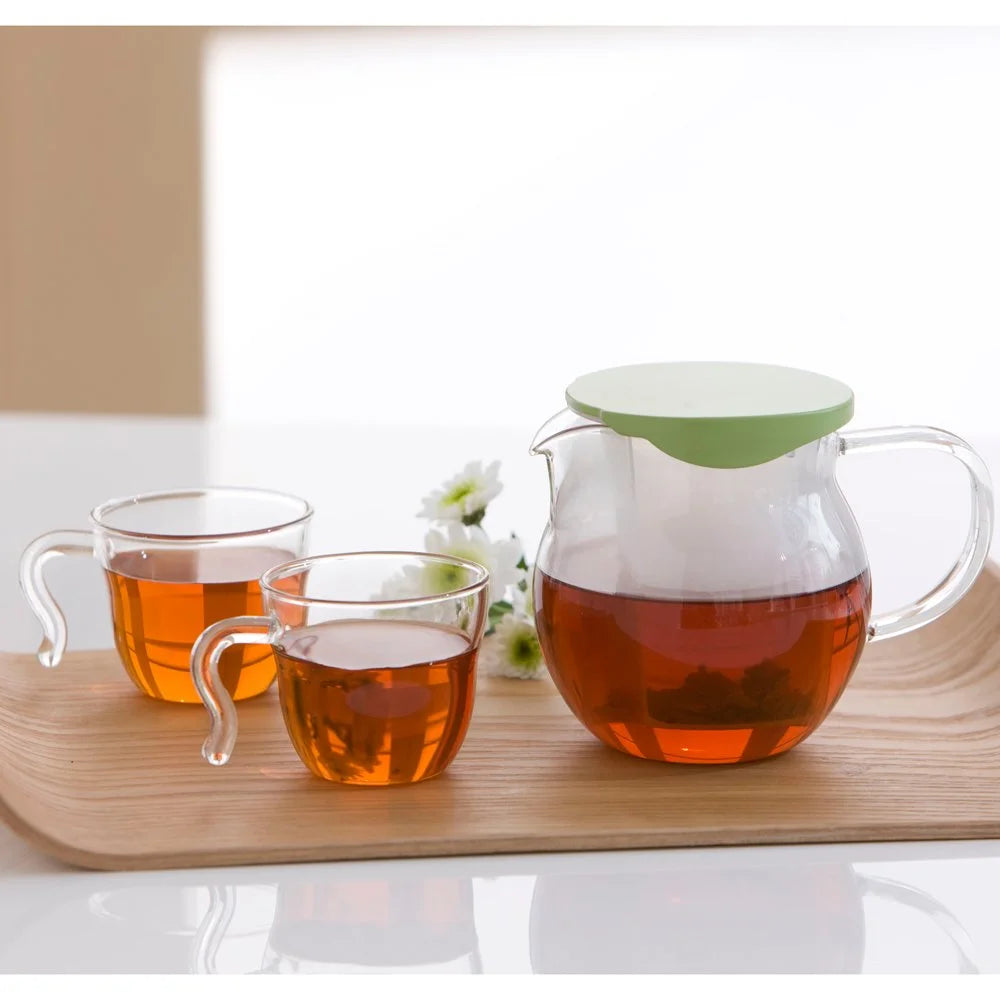 Hario Brown Tea Flatty 450Ml Japan Chf-45Gg