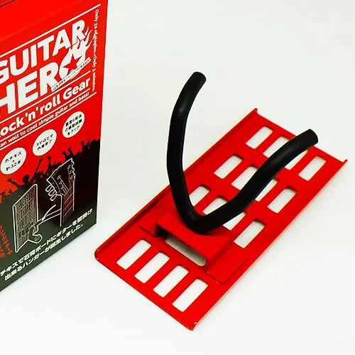 Wakabayashi Factory Wall Bijin Gh-02R Stapler Guitar Hanger Red Japan
