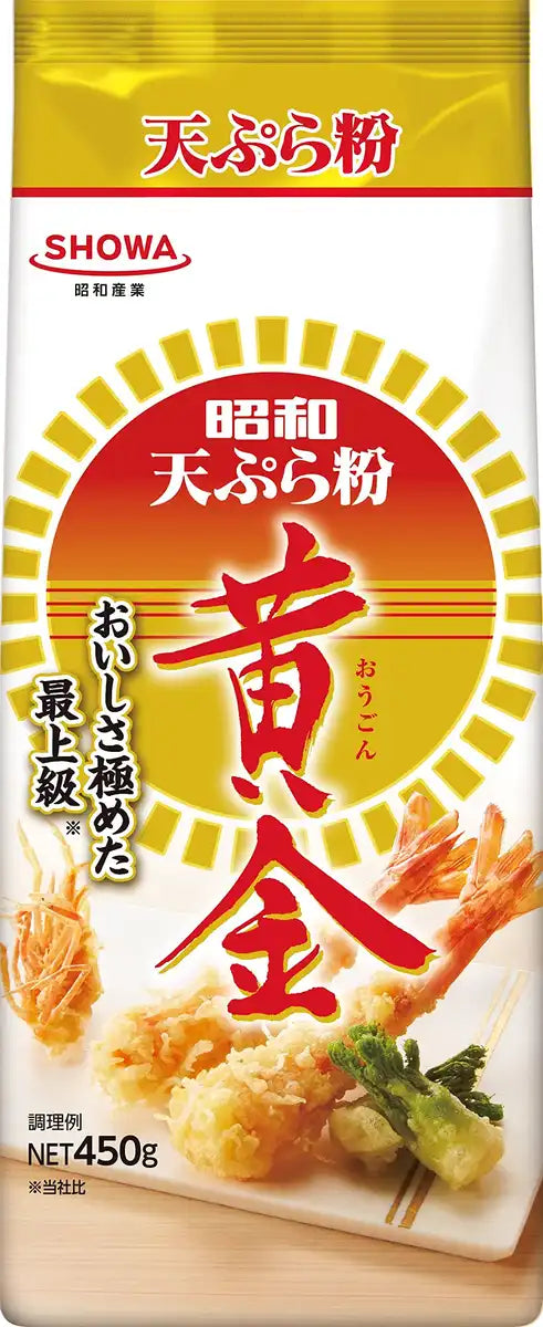 Showa Industry Tempura Flour Mix Golden 450G Ideal for Crispy Tempura