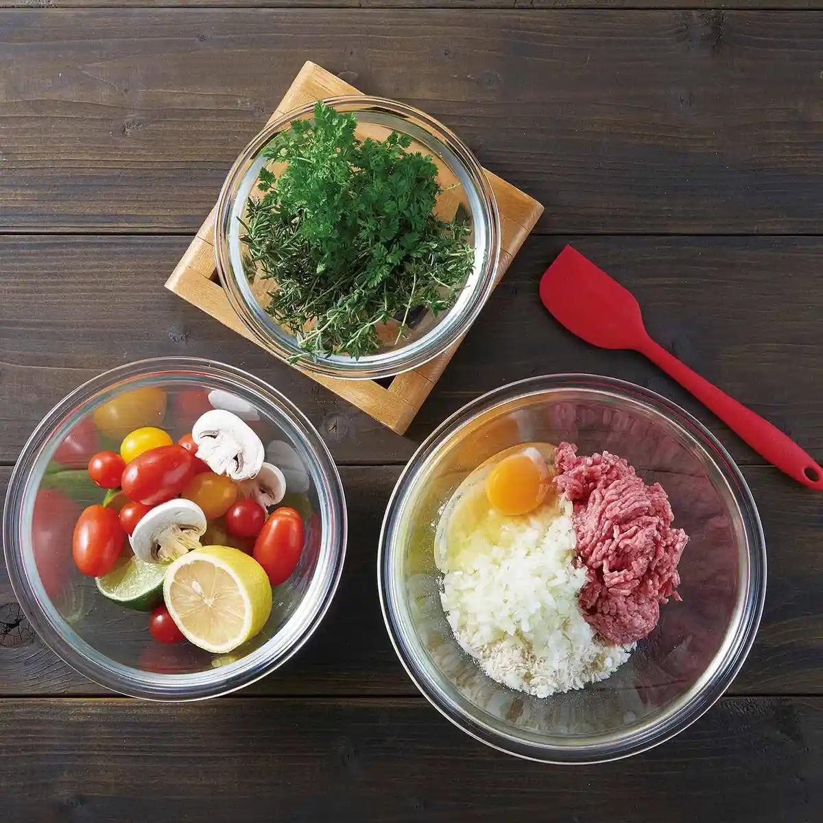 Hario Japan Heat Resistant Glass Bowl 1500Ml Buono Kitchen Mxp-150-Bk Clear