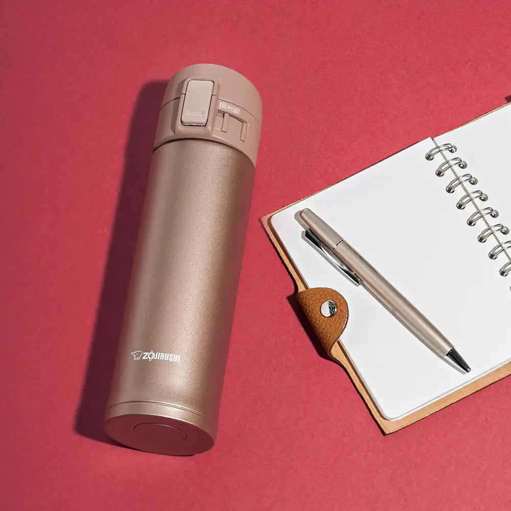 Zojirushi 360ml Direct Drinking Water Bottle in Rose Gold - Sm-Kc36-Nm