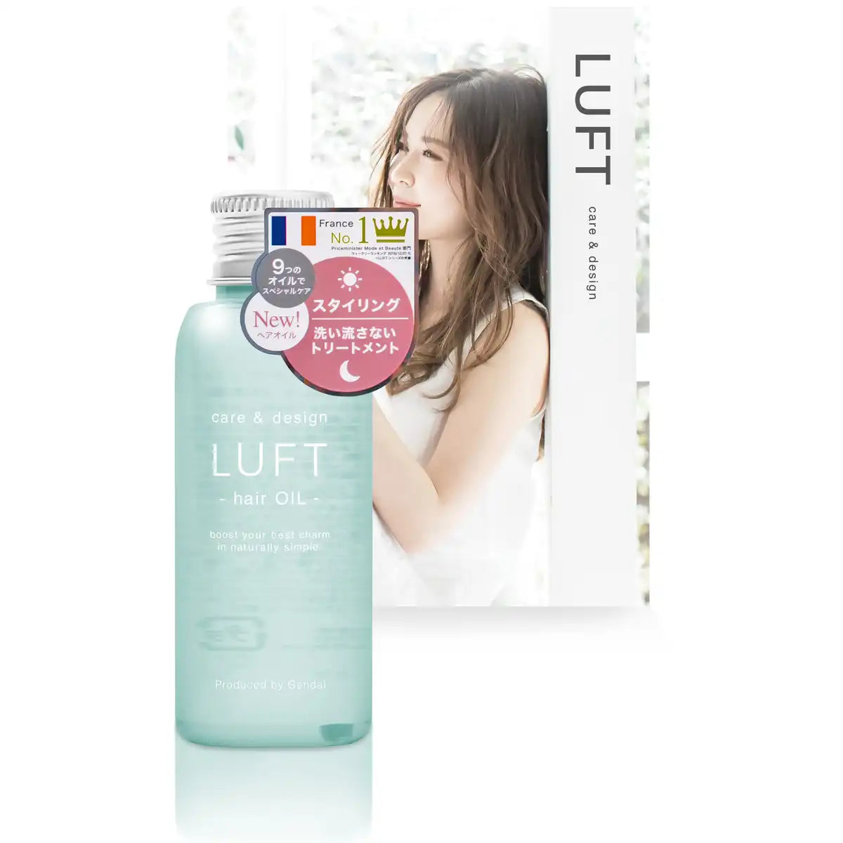 Luft Hair Oil Smooth 50Ml Citrus Marine Scent Leave-In Treatment