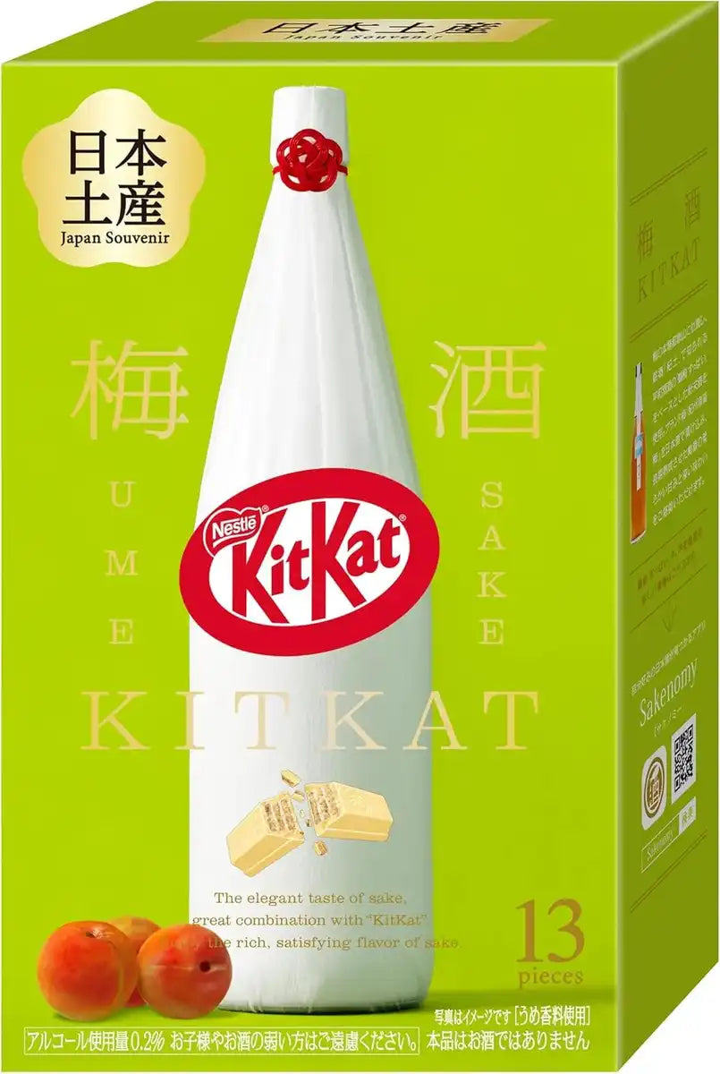 Nestle KitKat Blueberry Cheesecake Flavor Mt Fuji Pack of 13 - Plum Wine Flavor
- 4902201183222