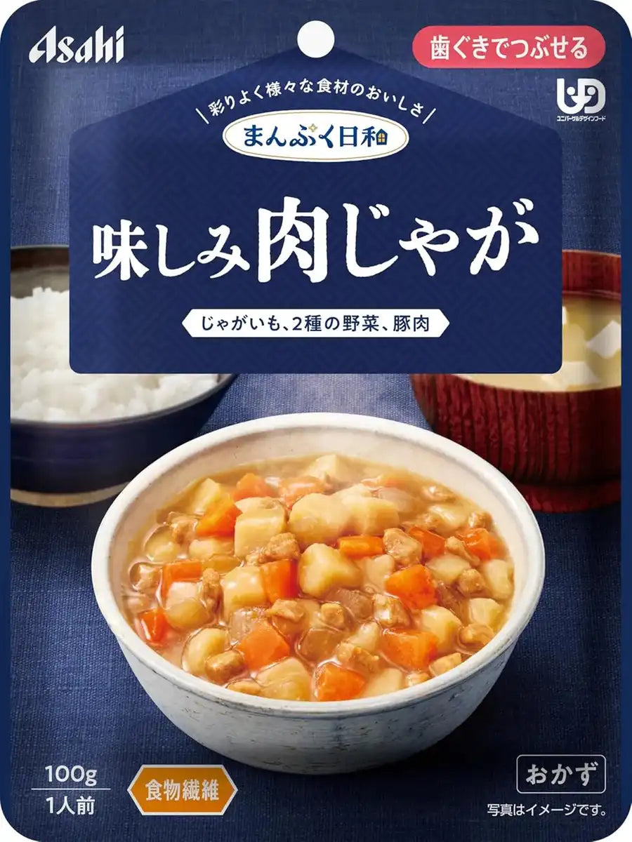 Manpuku Biyori Flavored Meat Potatoes Squeeze Snack