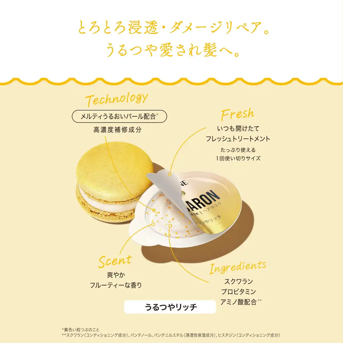 Pantene Macarons Hair Mask 12ml (16 Packs) Rinse-Off Treatment for Shine