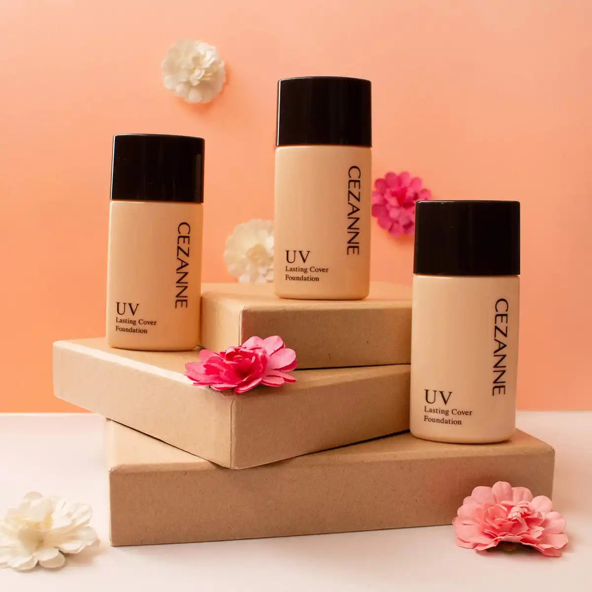 Cezanne Lasting Cover Foundation 00 Light Beige 27G Single Pack