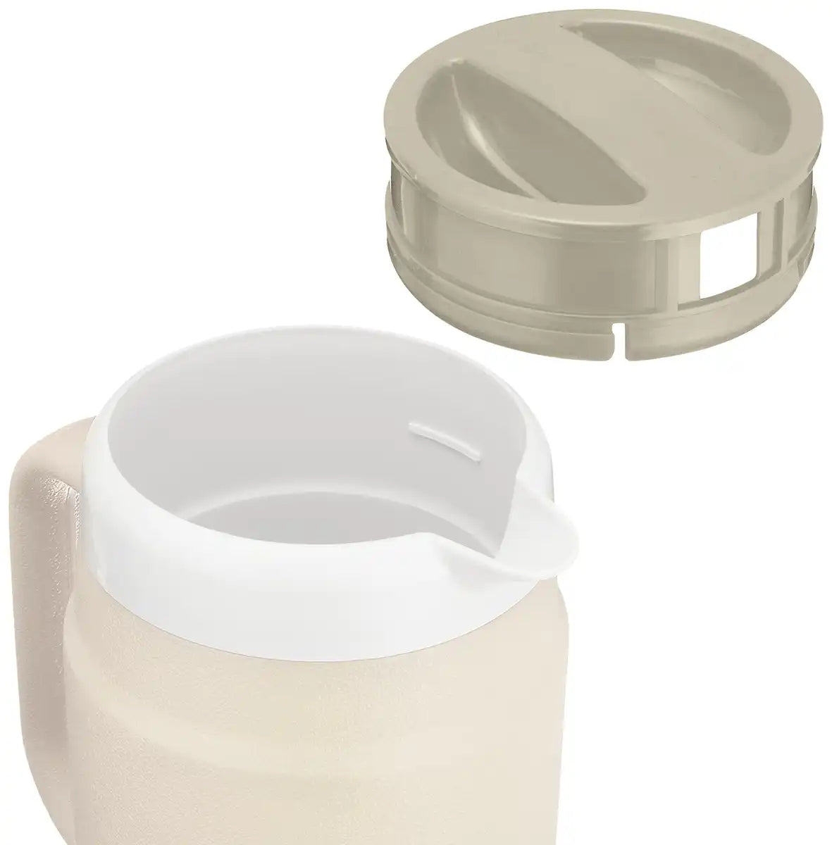 Tiger 1.7L Beige Vacuum Flask Insulated Cold Storage Thermos Pitcher