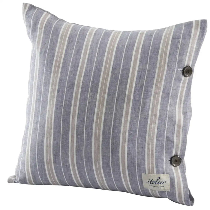 Nishikawa 45X45Cm Japan Linen Cushion Cover - 100% European Linen Smooth - Made In Japan