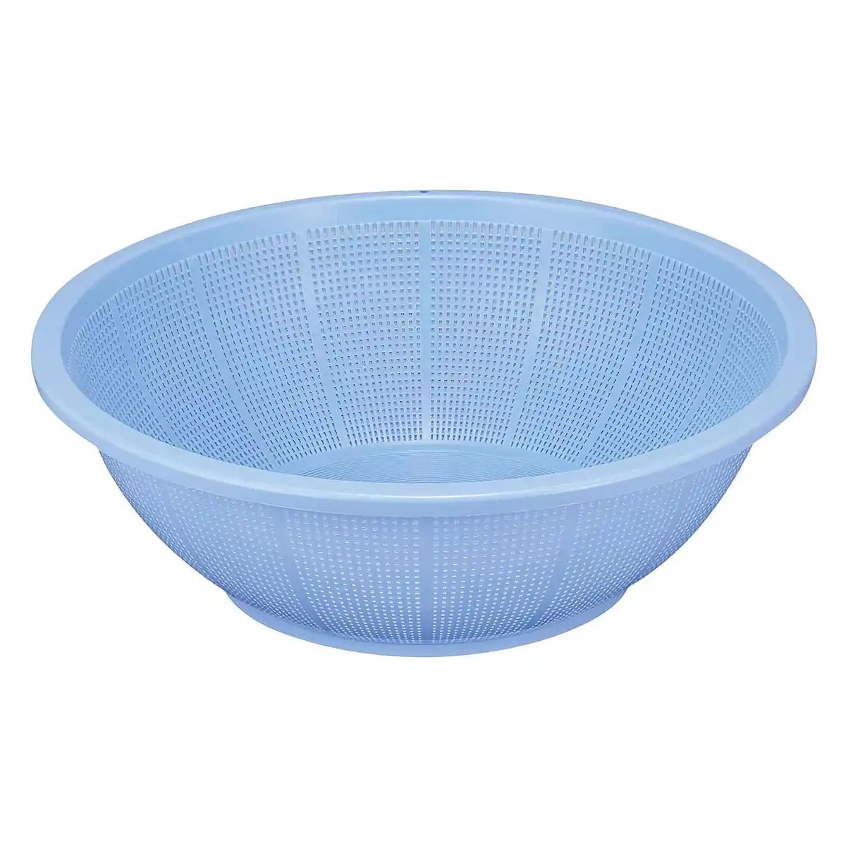 Shinkigosei Plastic Shallow Strainer Blue 38cm