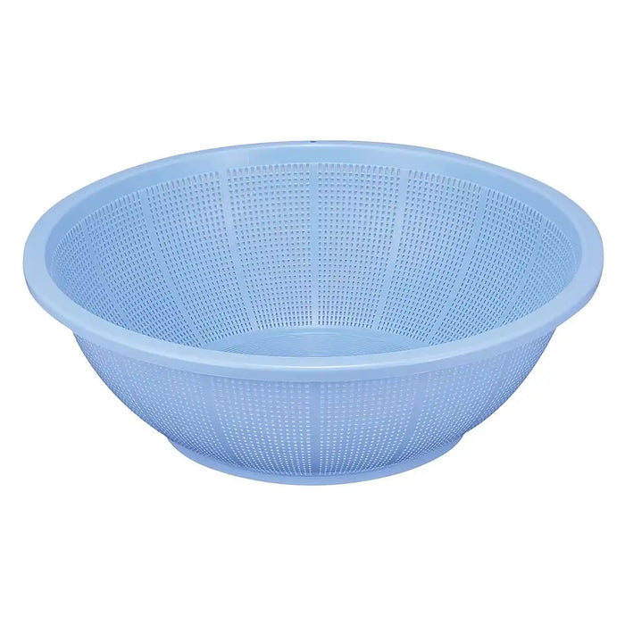 Shinkigosei Plastic Shallow Strainer Blue 38cm