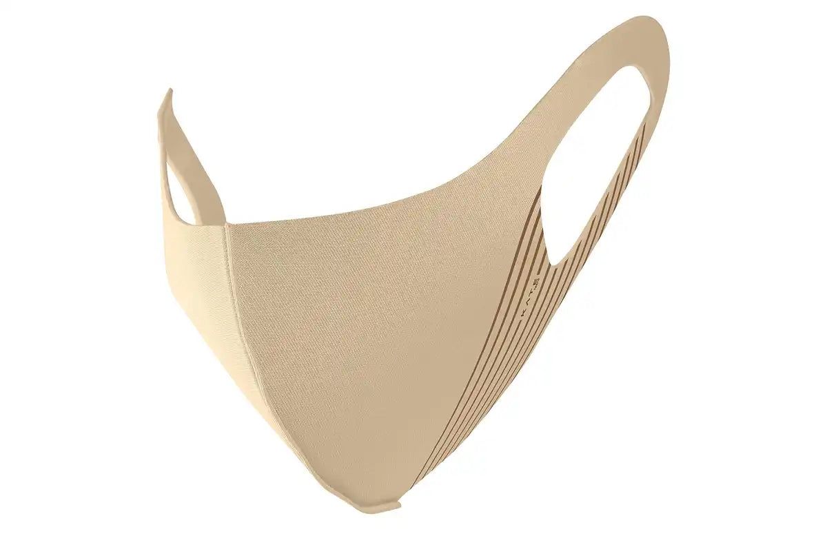 Kate Light Beige Small Face Mask Washable Quick-Drying Comfortable 3D Shape - 2 Pieces
