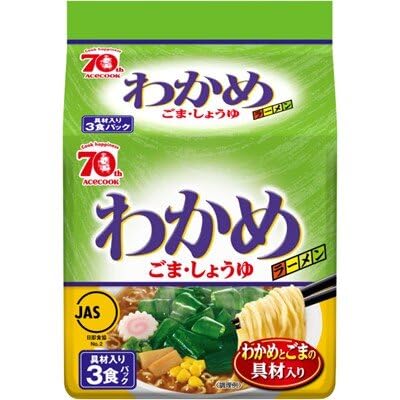 Acecook Wakame Seaweed Ramen Instant Noodles 3 Pack