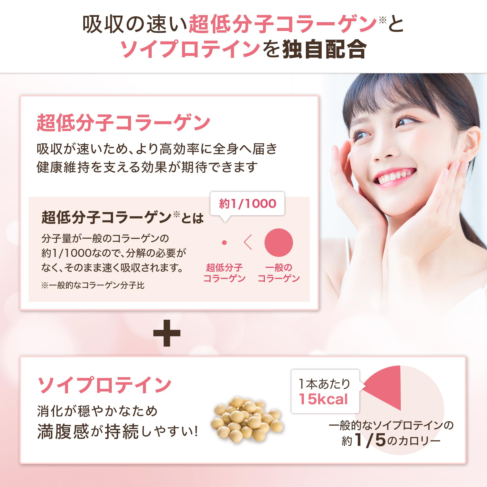 Aminovital Amino Protein for Women Strawberry 10-Pack - BCAA EAA Soy Collagen