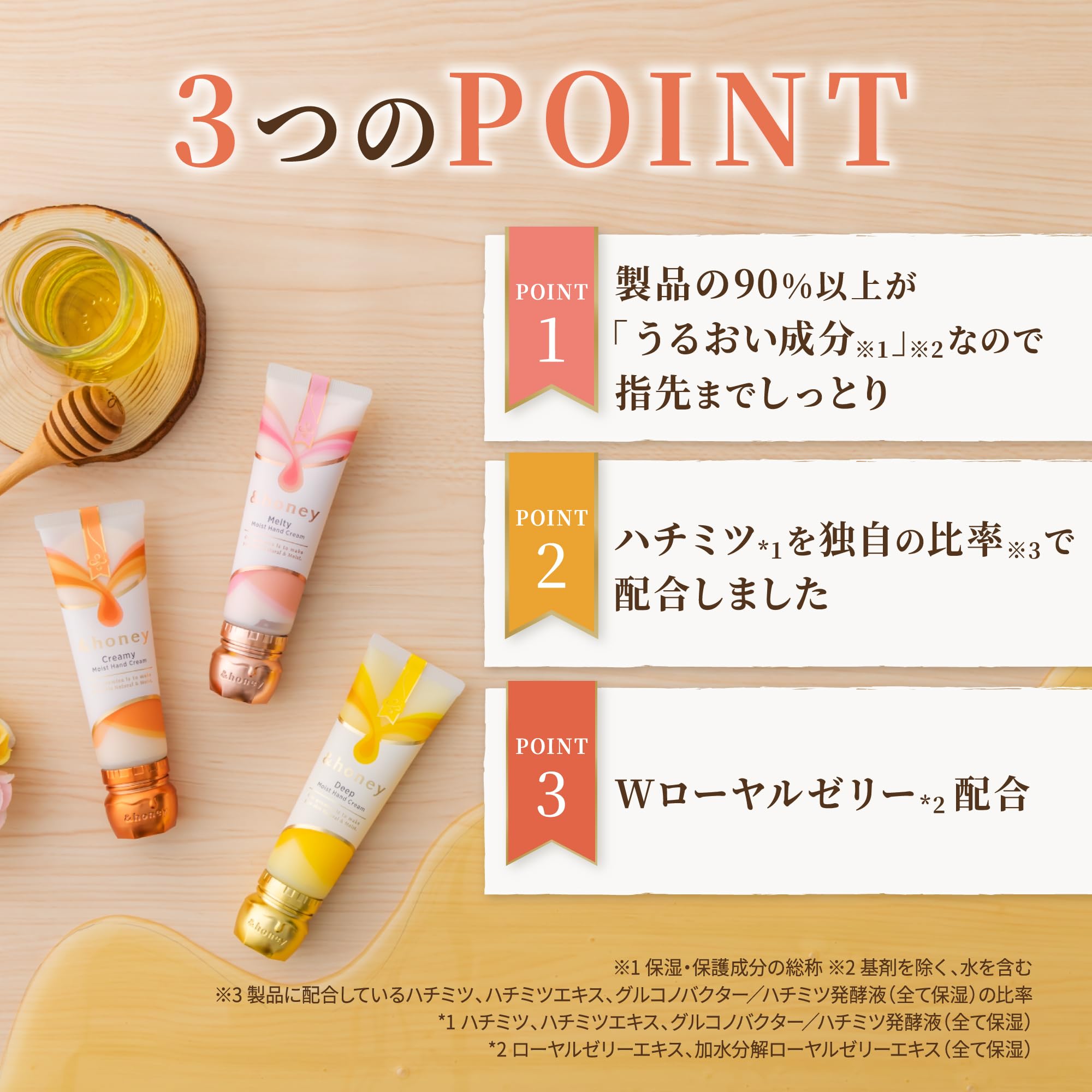 &honey Deep Moist Hand Cream 50g Fleur Honey Scent Moisturizing