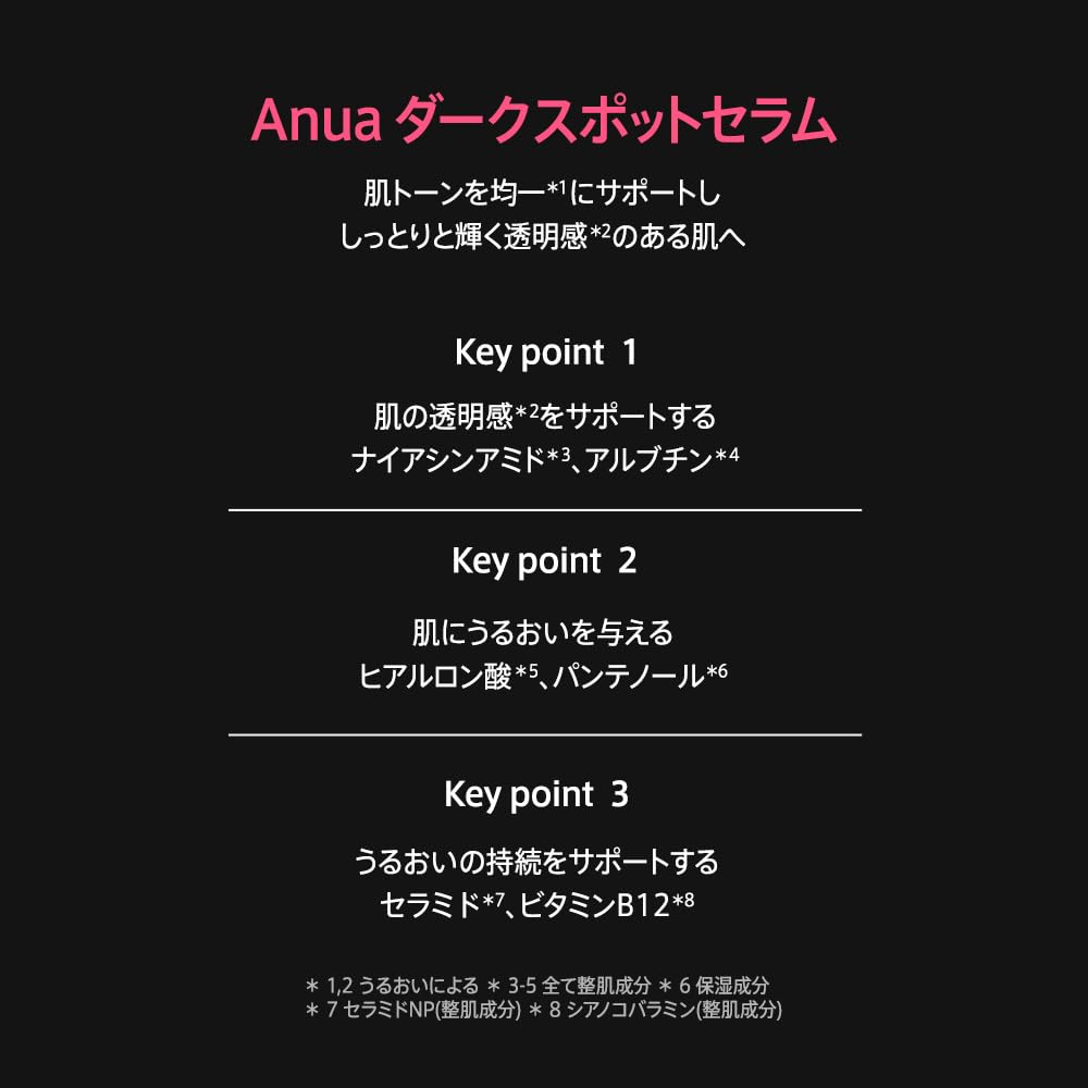 Anua Dark Spot Serum 30ml with Niacinamide 10 and Tranexamic Acid 4%