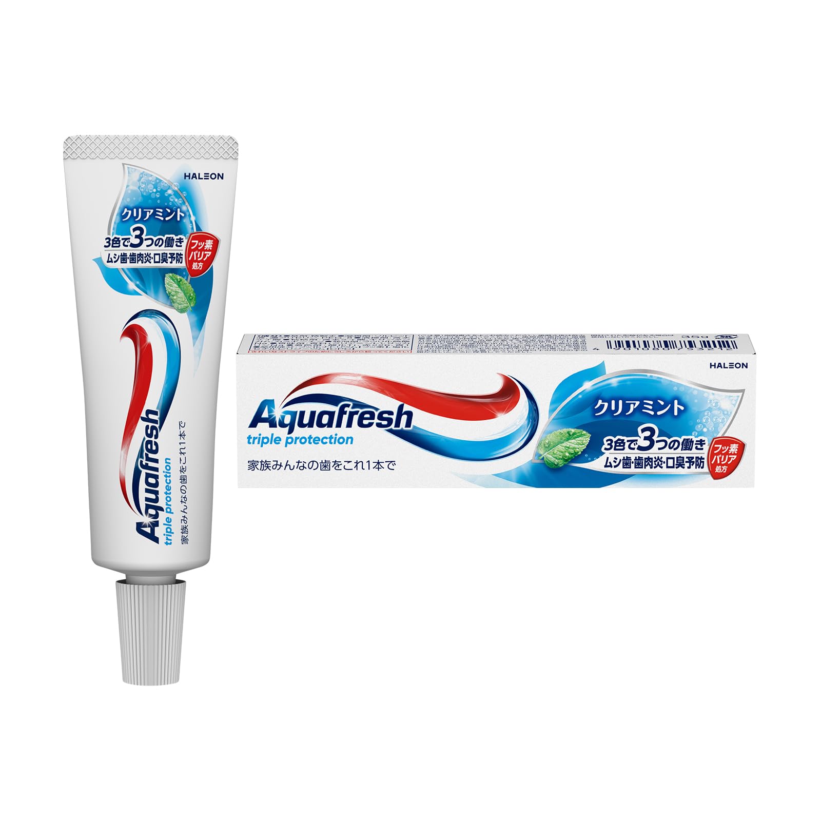 Aquafresh Clear Mint Toothpaste 35G - Freshen Breath and Protect Teeth