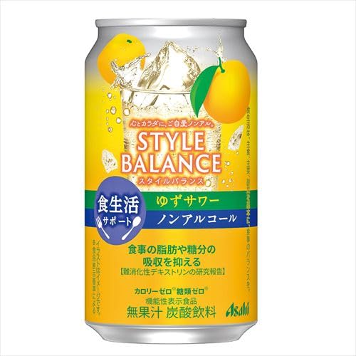 Asahi Style Balance Non Alcoholic Yuzu Sour Mocktail 350ml Can