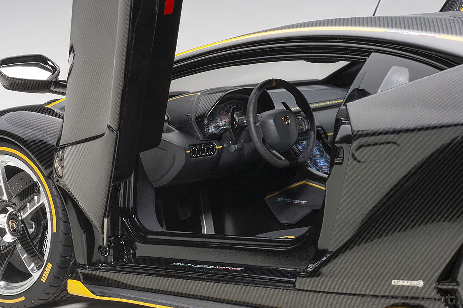Autoart 1/18 Lamborghini Centenario Carbon Black/Yellow