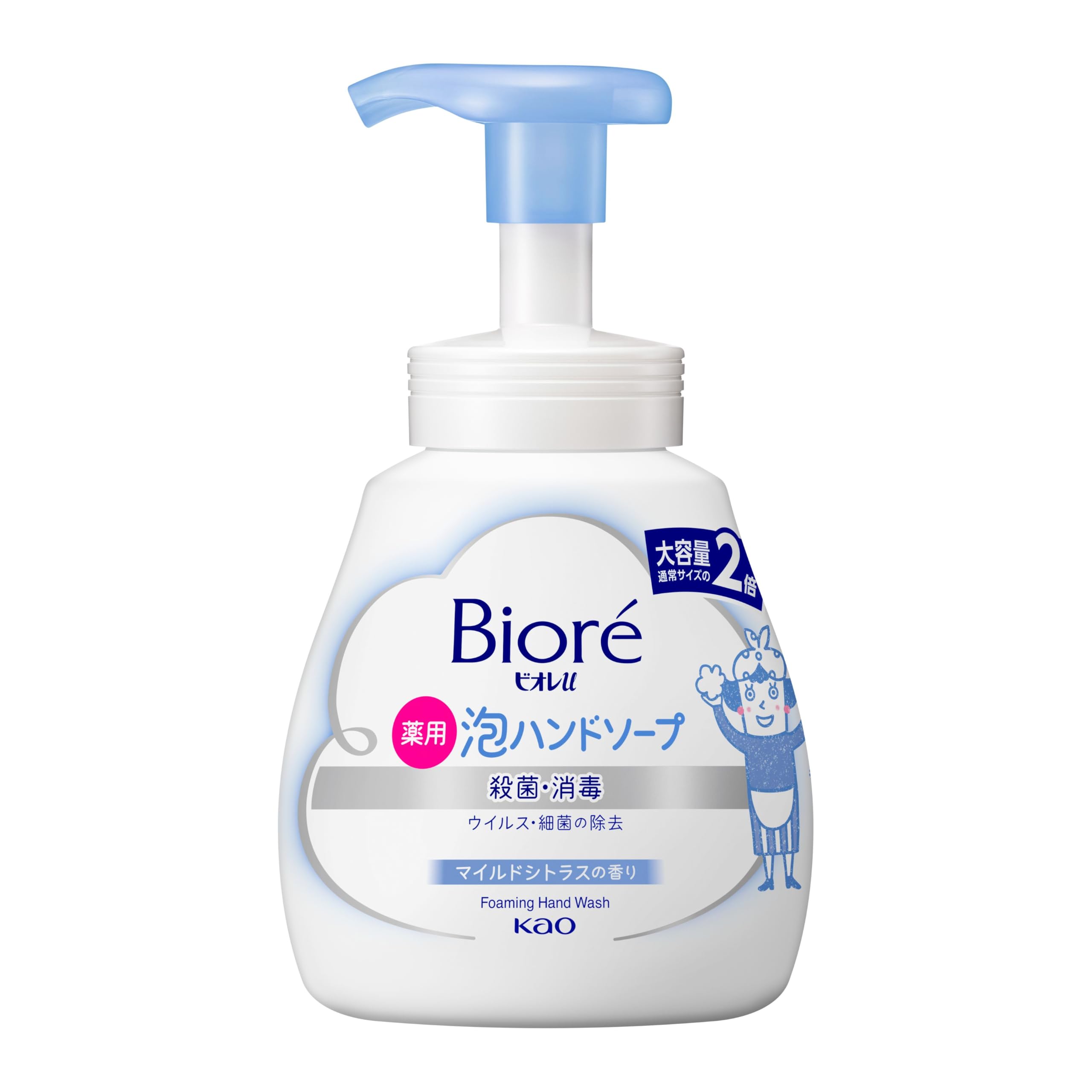 Biore U Foaming Hand Soap Pump Mild Citrus Scent 500ml