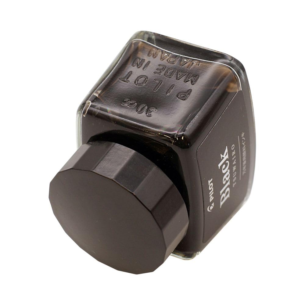 Pilot 30ml Black Bottle Ink for Fountain Pen Tsuwairo Strong Color Pigment Ink-30TW