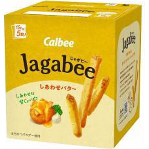 Calbee Jagabee Happy Butter Potato Sticks Snack 75g x 12