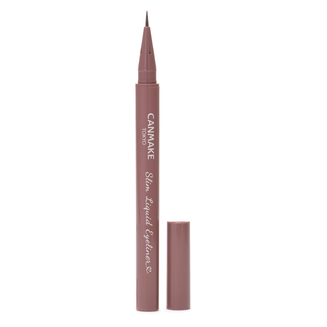 Canmake Slim Liquid Eyeliner 04 Smoky Berry Waterproof with Serum Burgundy