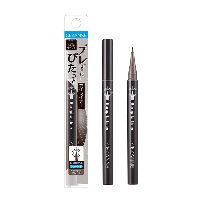 Cezanne Blepita 10 Blend Black Eyeliner 0.67ml with 5mm Short Brush