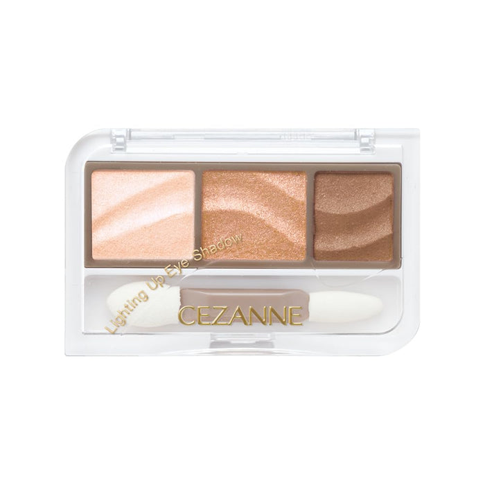 Cezanne Lighting Up Eyeshadow 01 Royal Beige 1.7G 3-Color Gradation Palette
