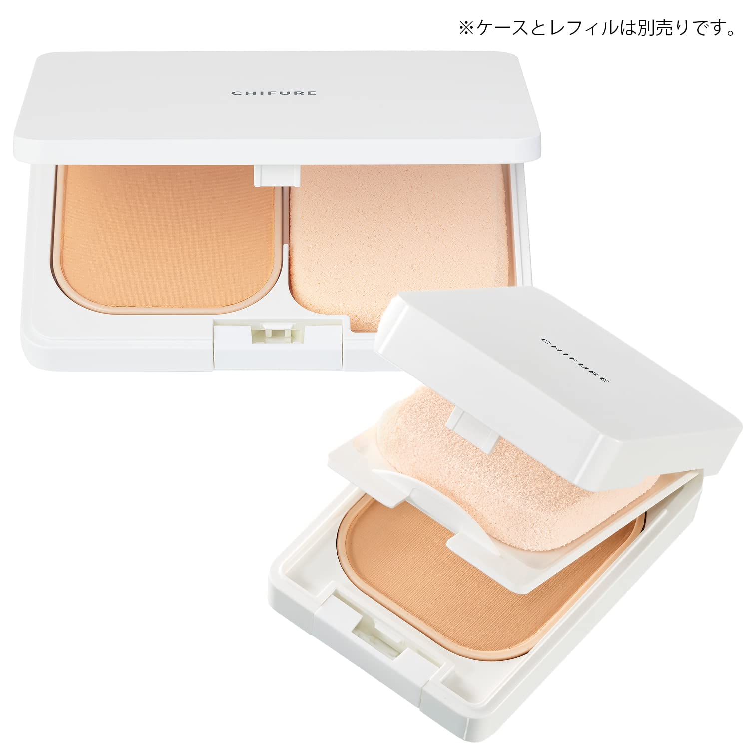 Chifure Moisture Powder Foundation N with Sponge - Flawless Coverage