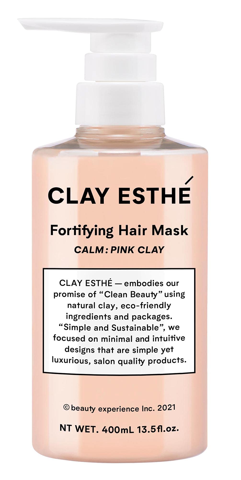Clay Esthe Fortifying Hair Mask Pink Clay 400Ml for Stronger Hair