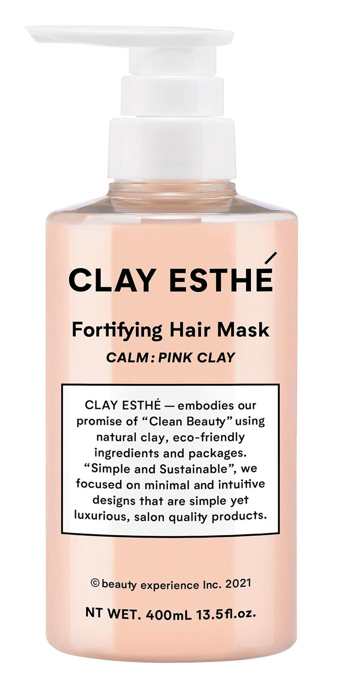 Clay Esthe Fortifying Hair Mask Pink Clay 400Ml for Stronger Hair