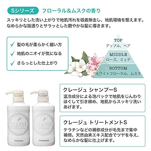 Clayge Treatment S 500Ml Head Spa for Smooth Hair Transformation