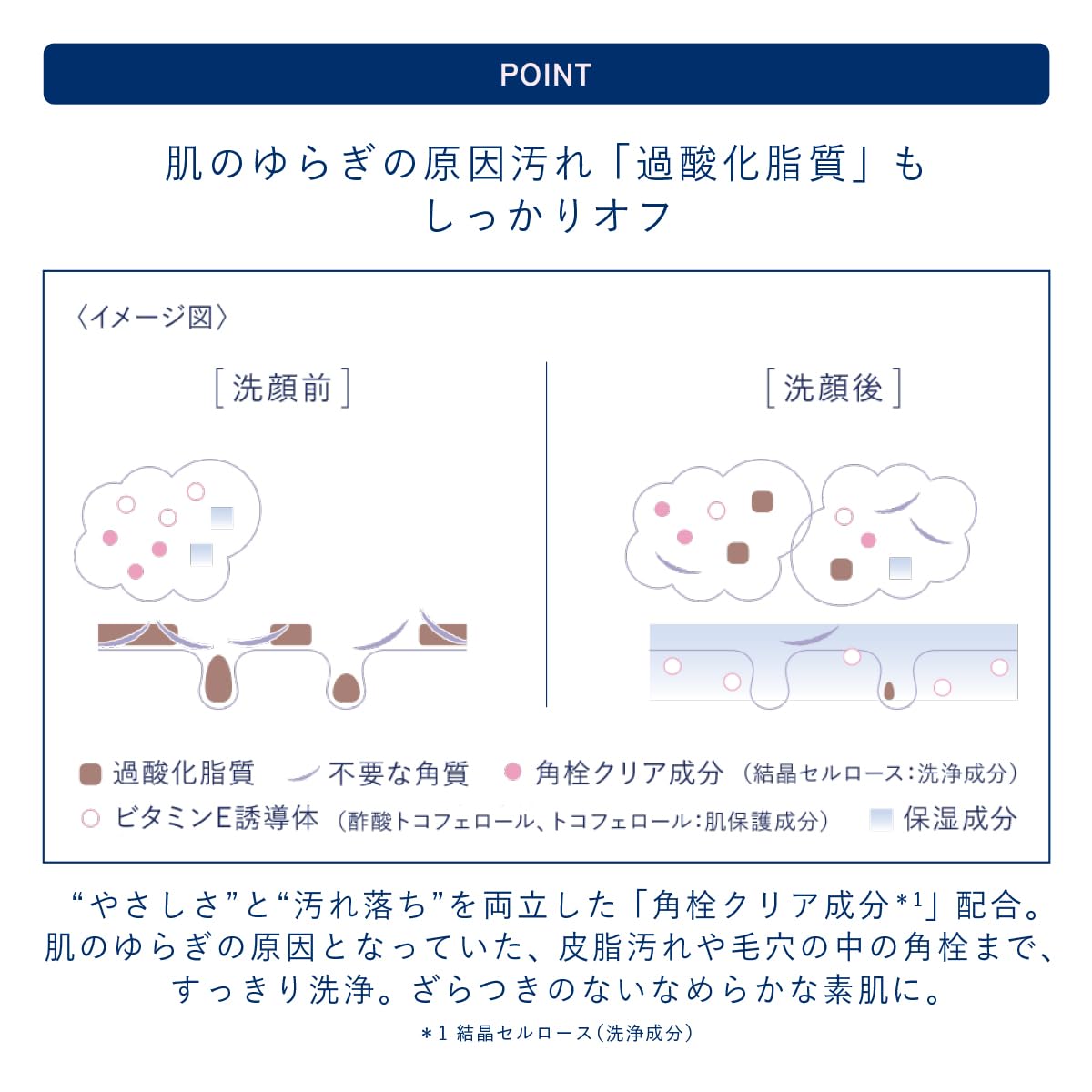 Cresc By Astalift Creamy Clear Foam Cleanser 120g